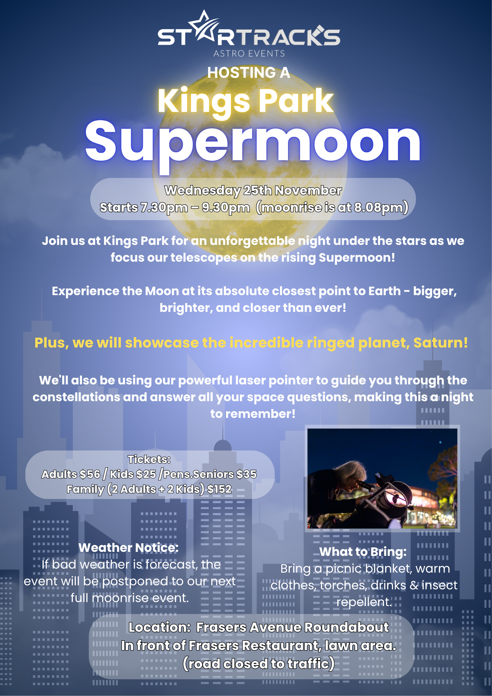 Kings Park - Supermoon 🌕